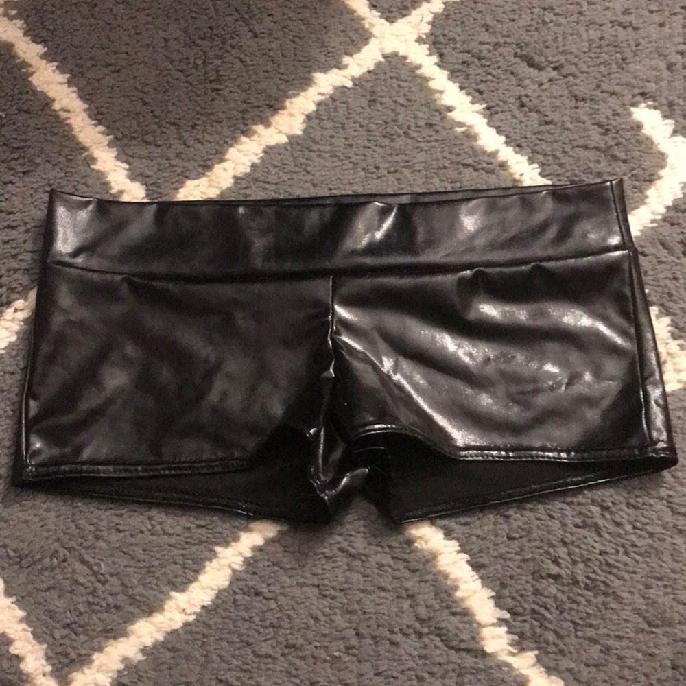 Black rave shorts